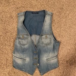 Lucky Brand Denim Vest sz S